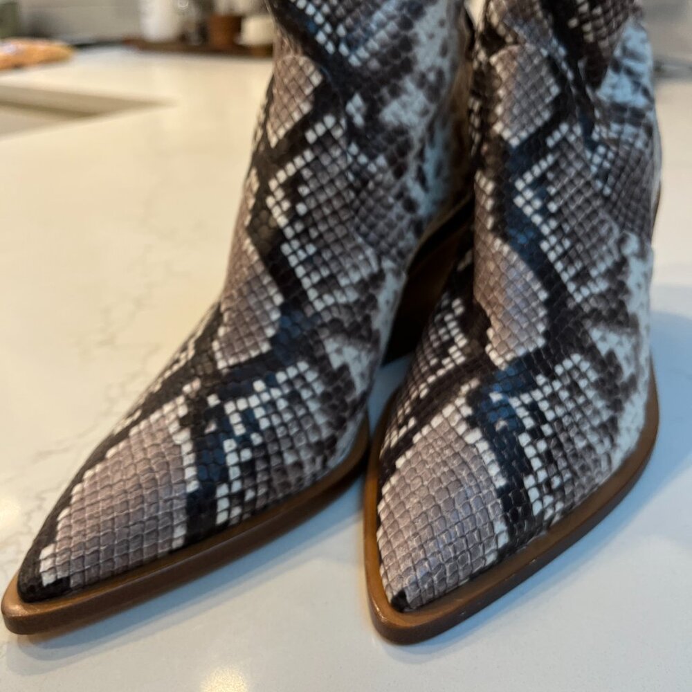 AGL snake skin boots NEVER WORN